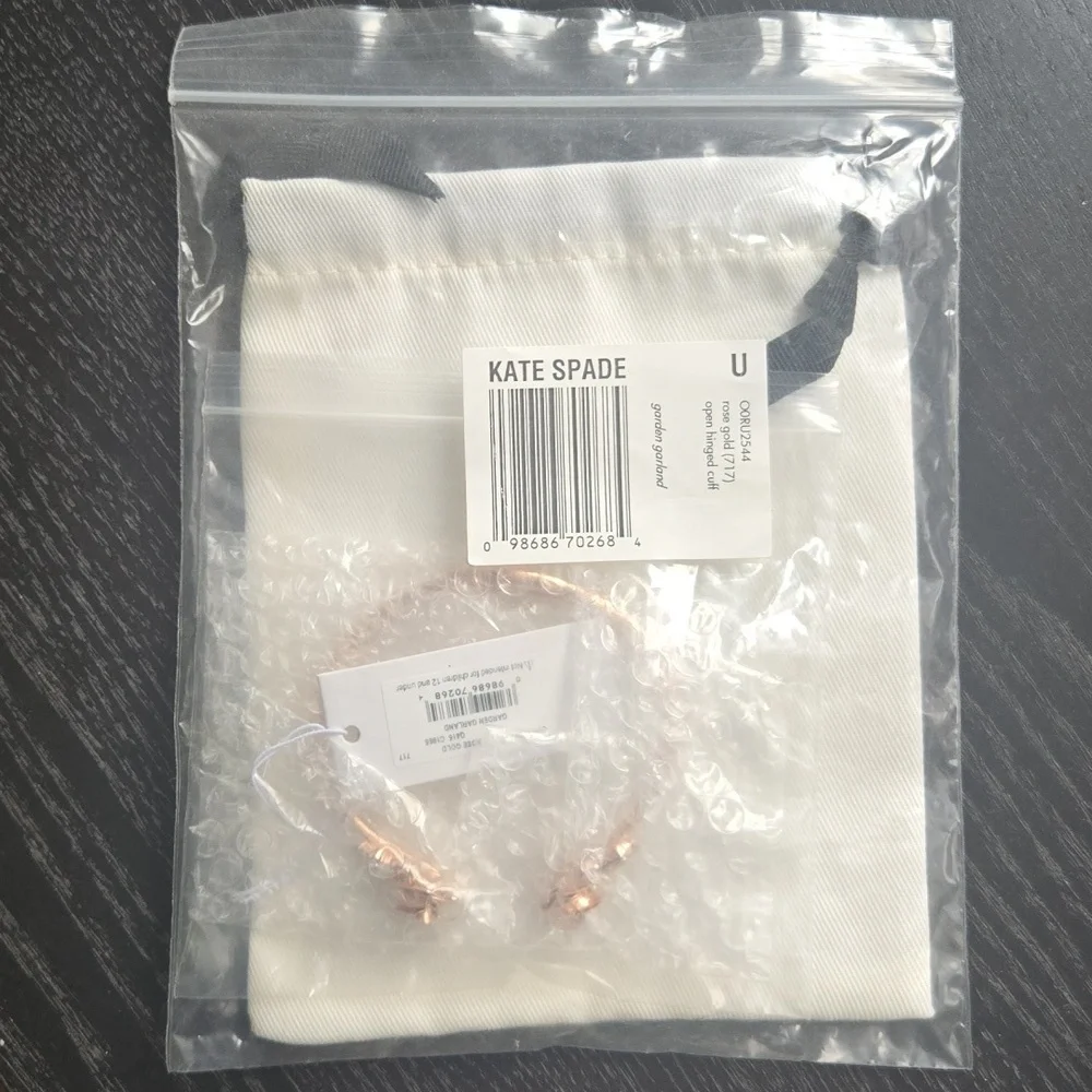 NWT Kate Spade Rose Gold Garden Garland Bracelet - Picture 6 of 8